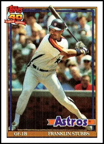 1991 Topps #732 Franklin Stubbs NM-MT Astros - Baseball Card Single