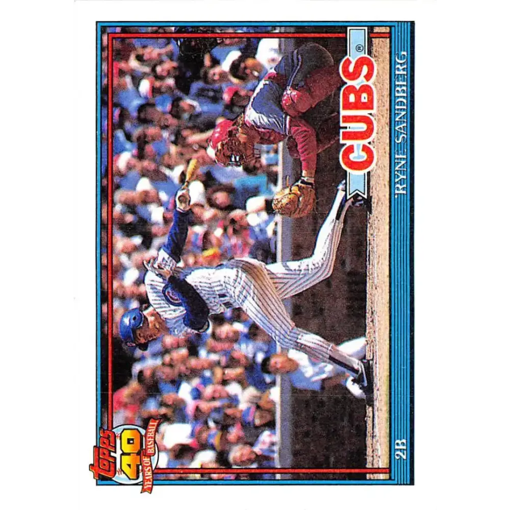 1991 Topps #740 Ryne Sandberg NM-MT Chicago Cubs Baseball Card - Baseball Card Single