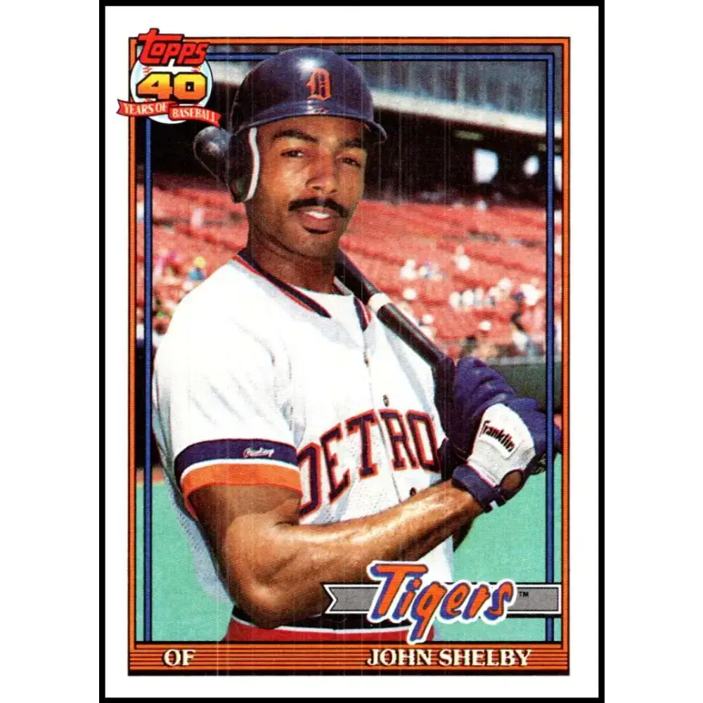 1991 Topps #746 John Shelby NM-MT Detroit Tigers Baseball Card - Baseball Card Single
