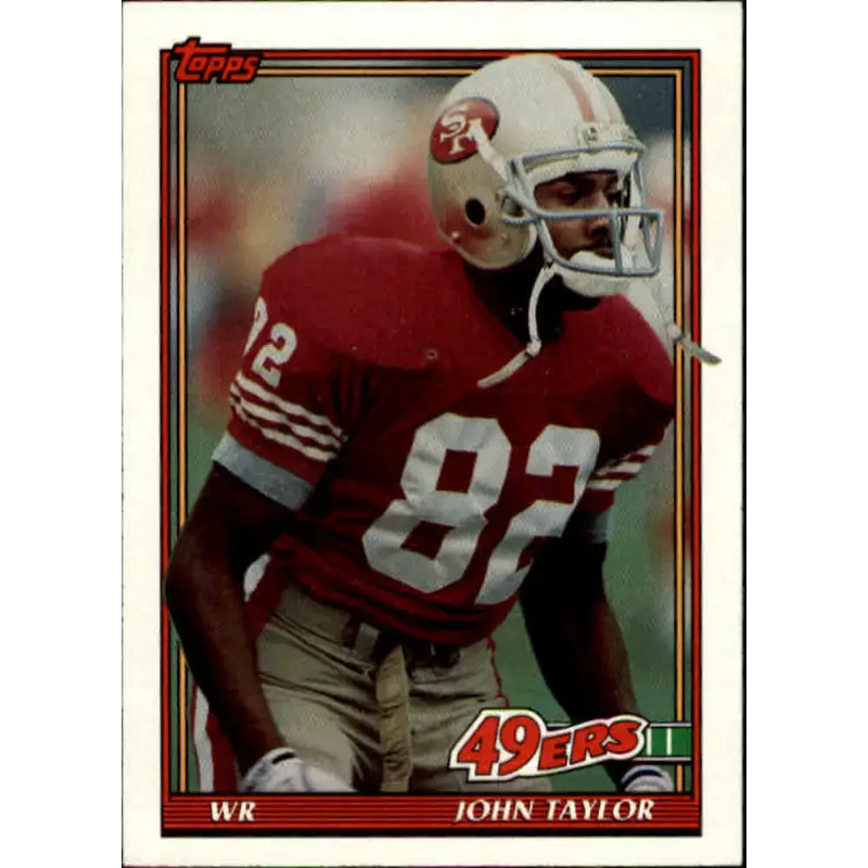1991 Topps #75 John Taylor NM-MT San Francisco 49ers Football Card - Football Card Single