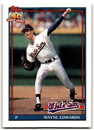 1991 Topps #751 Wayne Edwards NM Near Mint White Sox ID:43336 - Baseball Card Single