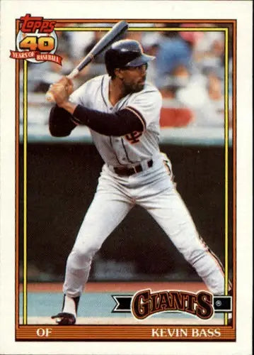 1991 Topps #752 Kevin Bass NM-MT Giants - Baseball Card Single