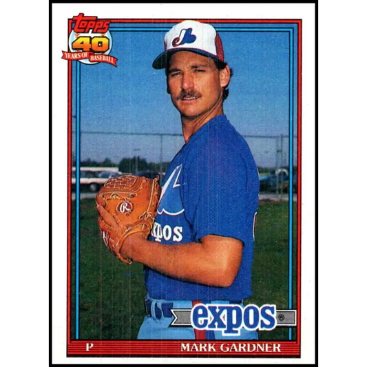 1991 Topps #757 Mark Gardner NM-MT Montreal Expos Baseball Card - Baseball Card Single