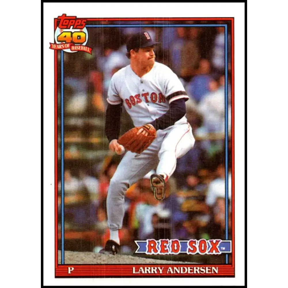 1991 Topps #761 Larry Andersen NM-MT Boston Red Sox Baseball Card - Baseball Card Single