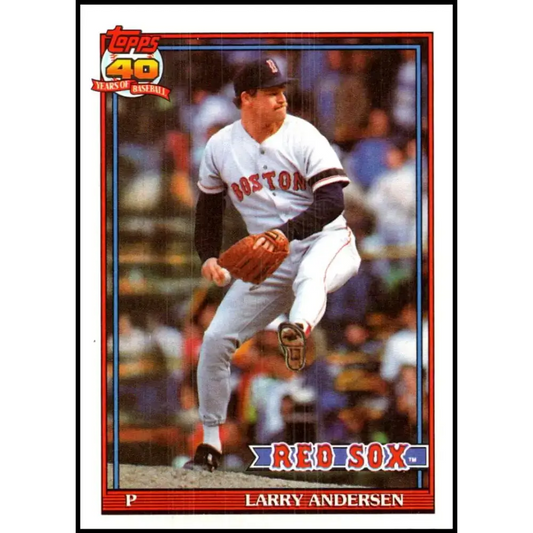 1991 Topps #761 Larry Andersen NM-MT Boston Red Sox Baseball Card - Baseball Card Single