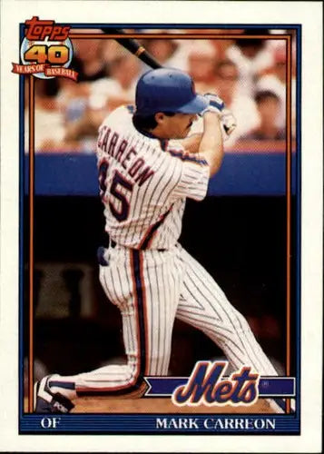1991 Topps #764 Mark Carreon NM-MT Mets - Baseball Card Single