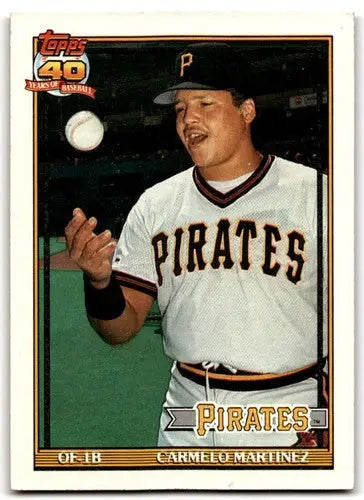 1991 Topps #779 Carmelo Martinez EX Excellent Pirates ID:43347 - Baseball Card Single