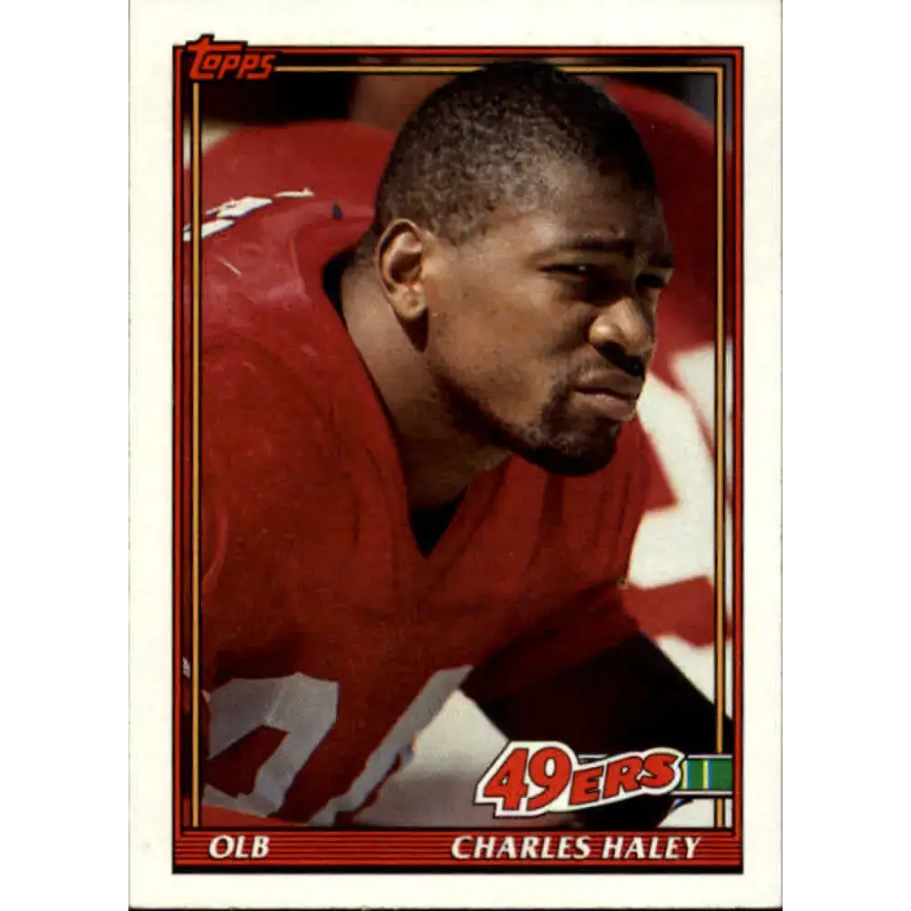1991 Topps #78 Charles Haley NM-MT San Francisco 49ers Football Card - Football Card Single