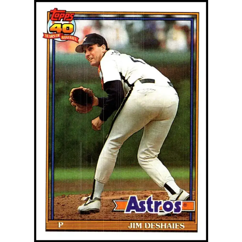 1991 Topps #782 Jim Deshaies NM-MT Houston Astros Baseball Card - Baseball Card Single