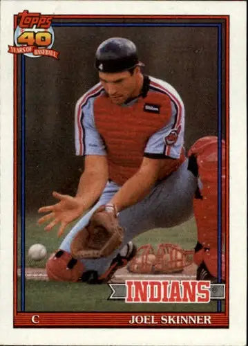 1991 Topps #783 Joel Skinner NM-MT Indians - Baseball Card Single