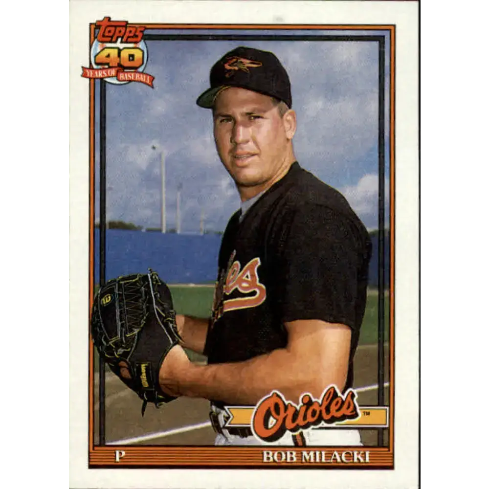 1991 Topps #788 Bob Milacki NM-MT Baltimore Orioles Baseball Card - Baseball Card Single