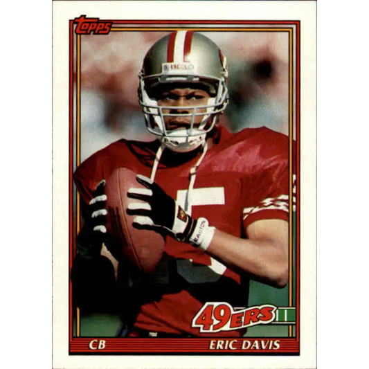 1991 Topps #79 Eric Davis NM-MT San Francisco 49ers Football Card