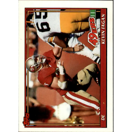 1991 Topps #80 Kevin Fagan NM-MT San Francisco 49ers Football Card