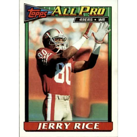1991 Topps #81 Jerry Rice NM-MT San Francisco 49ers Football Card