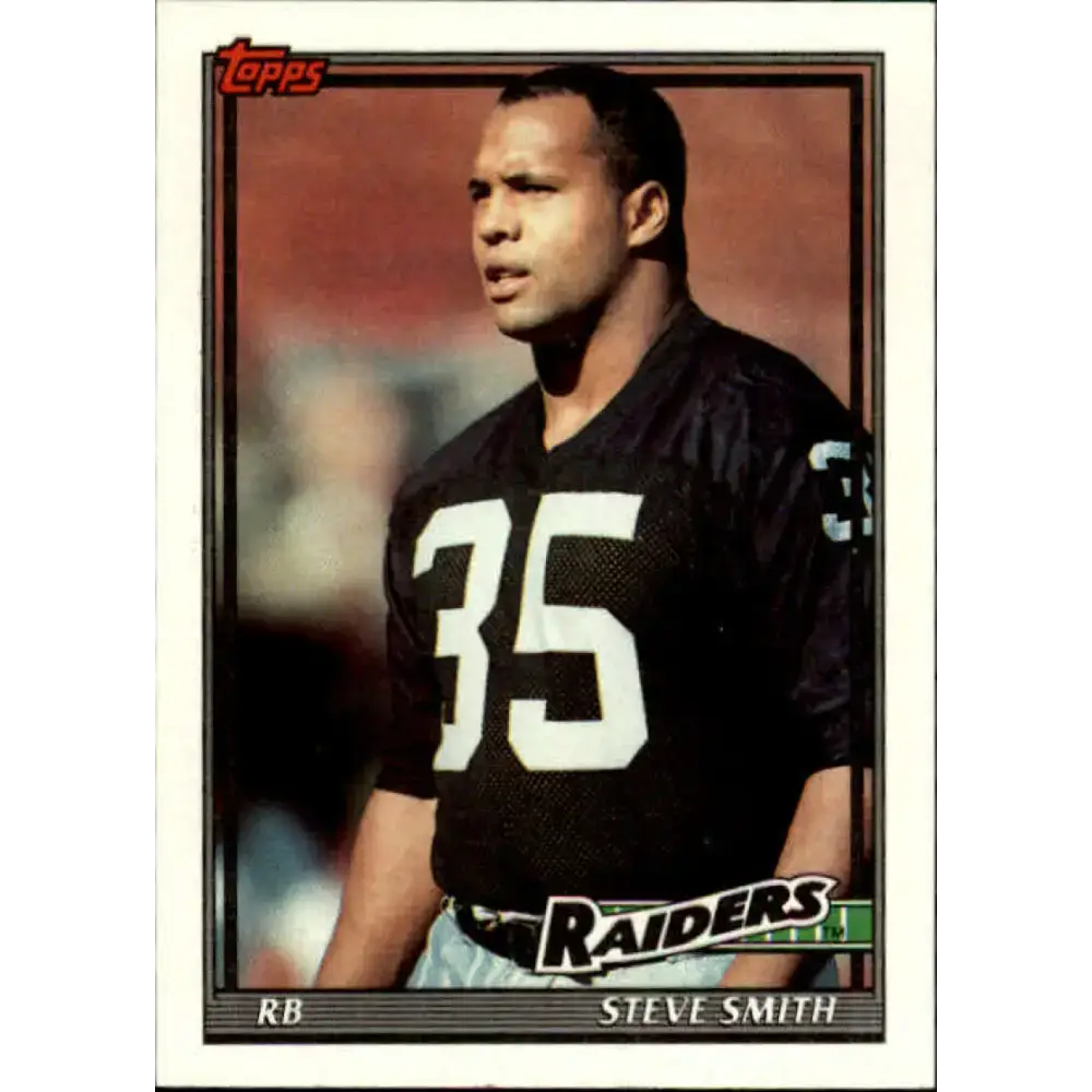 1991 Topps #84 Steve Smith NM-MT Los Angeles Raiders Football Card - Football Card Single