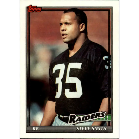 1991 Topps #84 Steve Smith NM-MT Los Angeles Raiders Football Card - Football Card Single