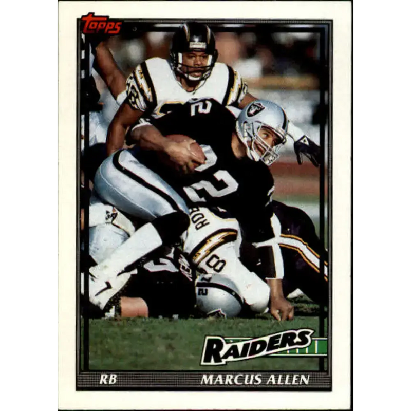 1991 Topps #87 Marcus Allen NM-MT Los Angeles Raiders Football Card - Football Card Single