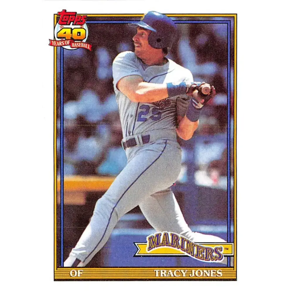 1991 Topps #87 Tracy Jones NM-MT Seattle Mariners Baseball Card - Baseball Card Single