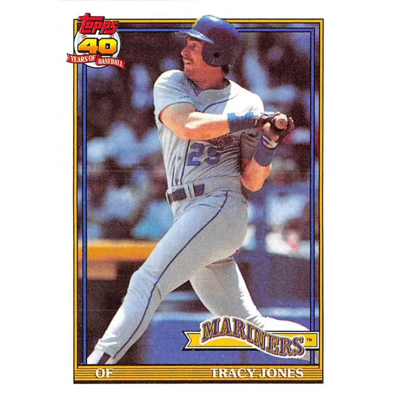 1991 Topps #87 Tracy Jones NM-MT Seattle Mariners Baseball Card - Baseball Card Single