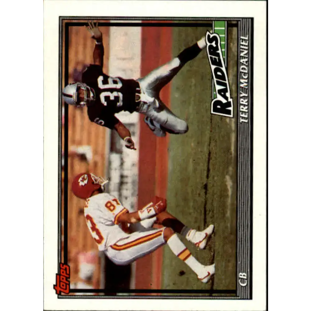 1991 Topps #88 Terry McDaniel NM-MT Los Angeles Raiders Football Card - Football Card Single