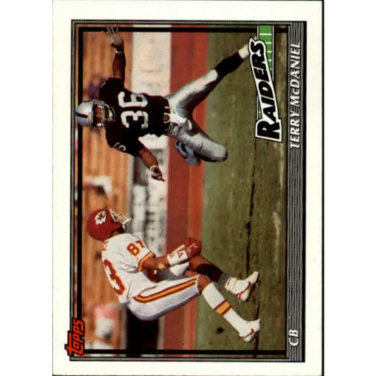 1991 Topps #88 Terry McDaniel NM-MT Los Angeles Raiders Football Card - Football Card Single
