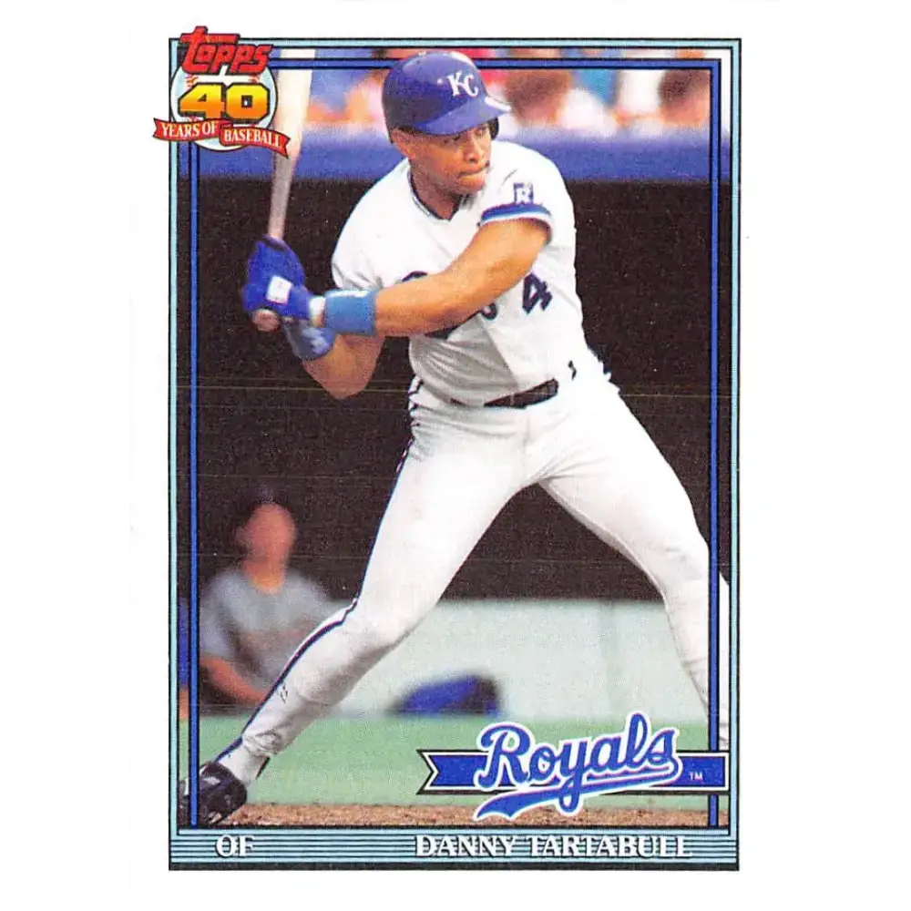 1991 Topps #90 Danny Tartabull NM-MT Kansas City Royals Baseball Card - Baseball Card Single