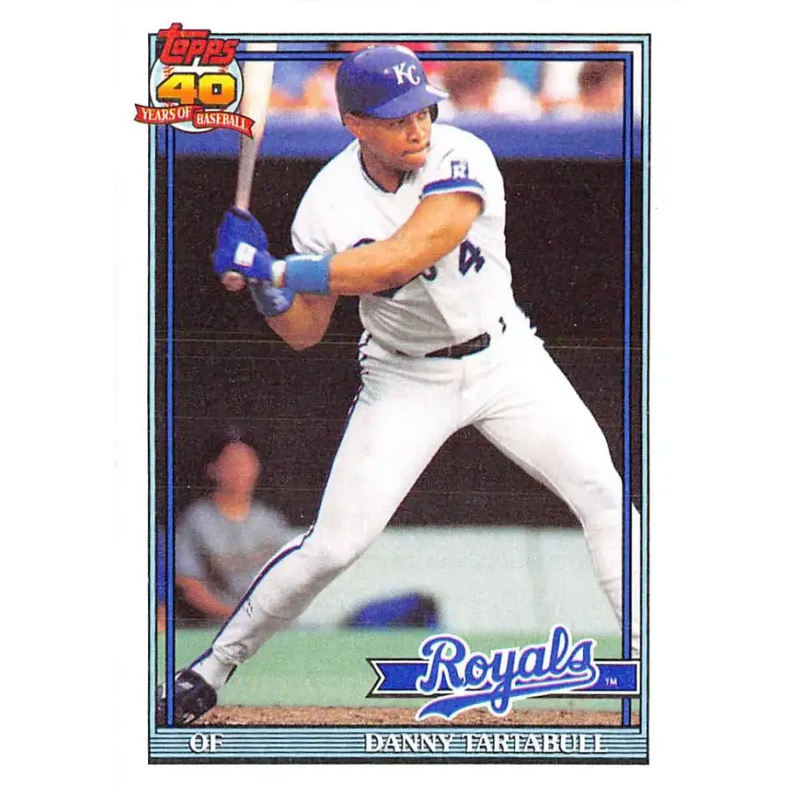 1991 Topps #90 Danny Tartabull NM-MT Kansas City Royals Baseball Card - Baseball Card Single