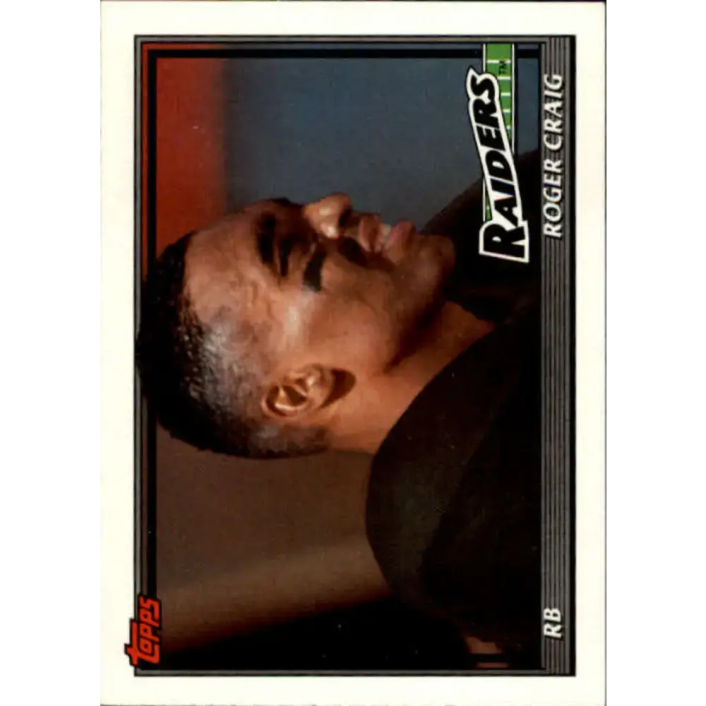 1991 Topps #90 Roger Craig NM-MT Los Angeles Raiders Football Card - Football Card Single