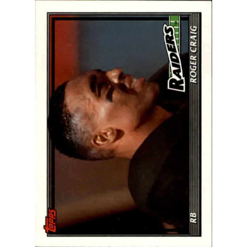 1991 Topps #90 Roger Craig NM-MT Los Angeles Raiders Football Card - Football Card Single