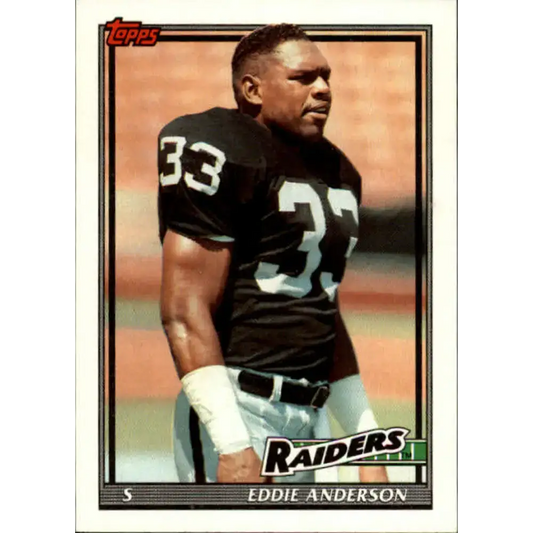 1991 Topps #93 Eddie Anderson NM-MT Los Angeles Raiders Football Card - Football Card Single