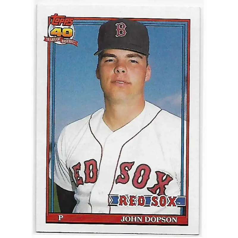 1991 Topps #94 John Dopson NM-MT Boston Red Sox Baseball Card - Baseball Card Single
