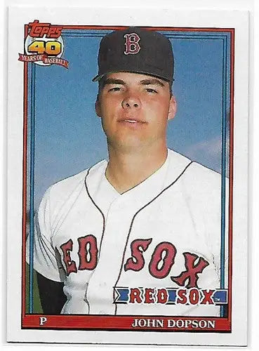 1991 Topps #94 John Dopson NM-MT Red Sox - Baseball Card Single