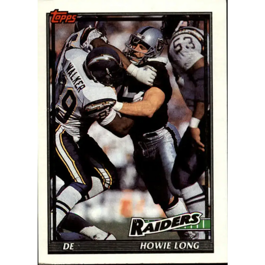 1991 Topps #95 Howie Long NM-MT Los Angeles Raiders Football Card - Football Card Single