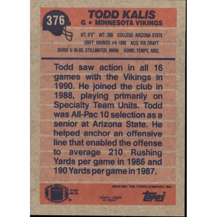 1991 Topps #98 Bob Golic NM-MT Los Angeles Raiders Football Card - Football Card Single