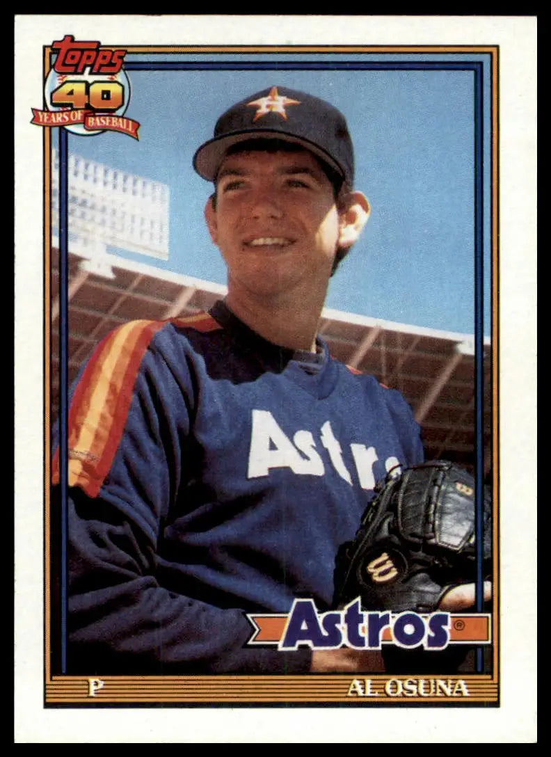 1991 Topps Al Osuna RC 149 Houston Astros NM - Baseball Card Single