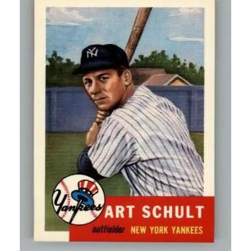 1991 Topps Archives 1953 #167 Art Schult NM-MT New York Yankees Baseball Card - Baseball Card Single