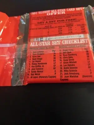 1991 Topps Baseball Factory Sealed Rack Pack. 45 cards. - Baseball Card Box