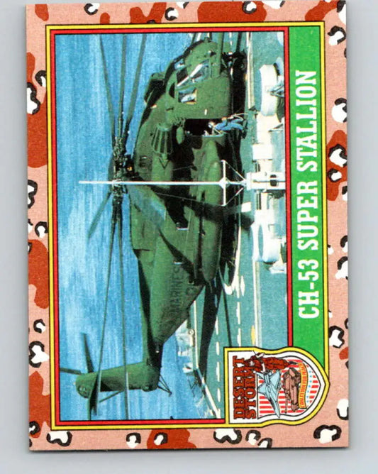 1991 Topps Desert Storm #14A CH-53 Super Stallion Stock Image Ãâ Regular Error or Misprint May Ship NonSport Trading