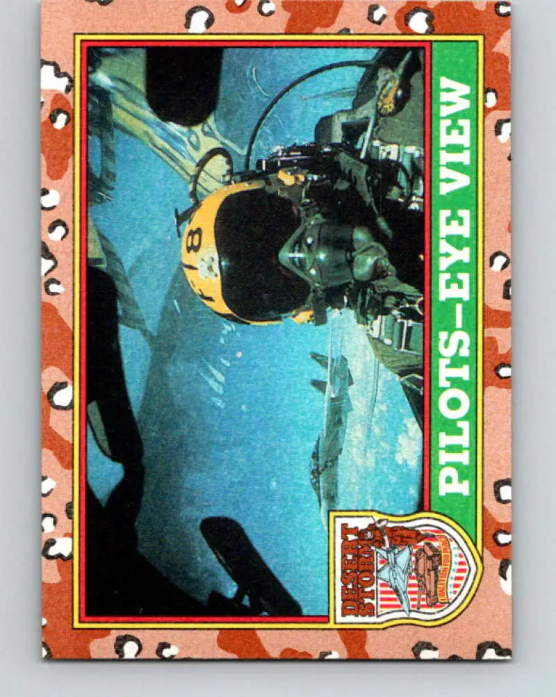 1991 Topps Desert Storm #24A Pilots-Eye View Stock Image Ãâ Regular Error or Misprint May Ship NonSport Trading Card