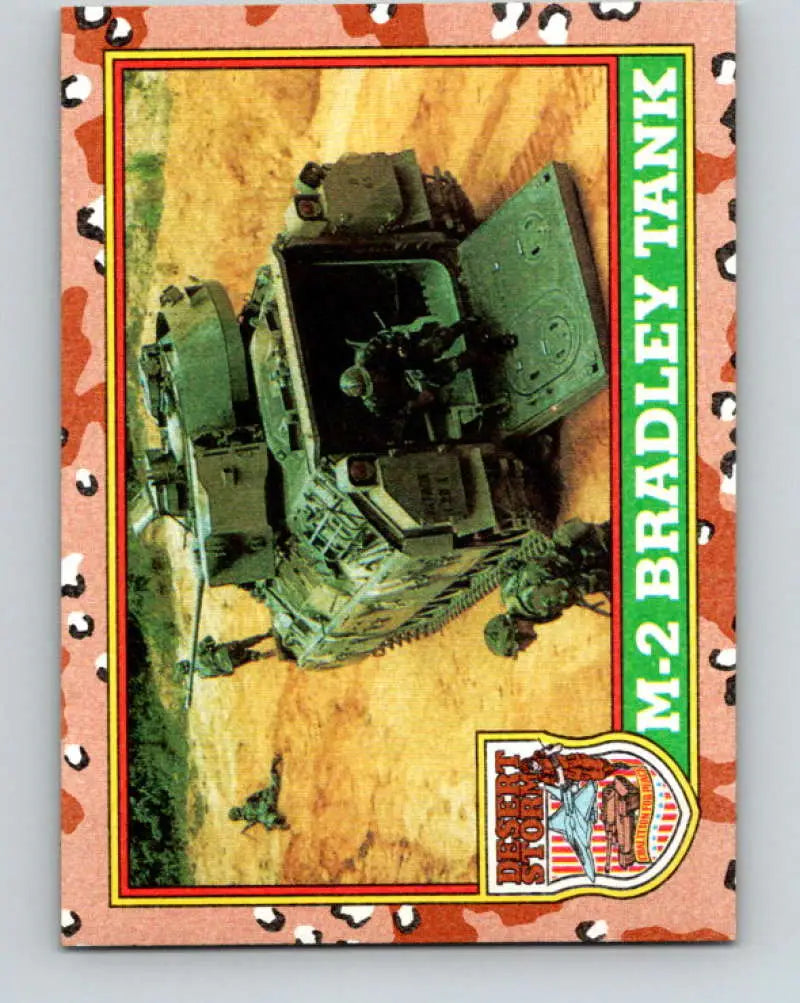 1991 Topps Desert Storm #38A M-2 Bradley Tank Stock Image Ãâ Regular Error or Misprint May Ship NonSport Trading Card