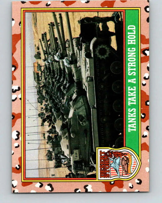 1991 Topps Desert Storm #40A Tanks Take a Strong Hold Stock Image Ãâ Regular Error or Misprint May Ship NonSport Trad