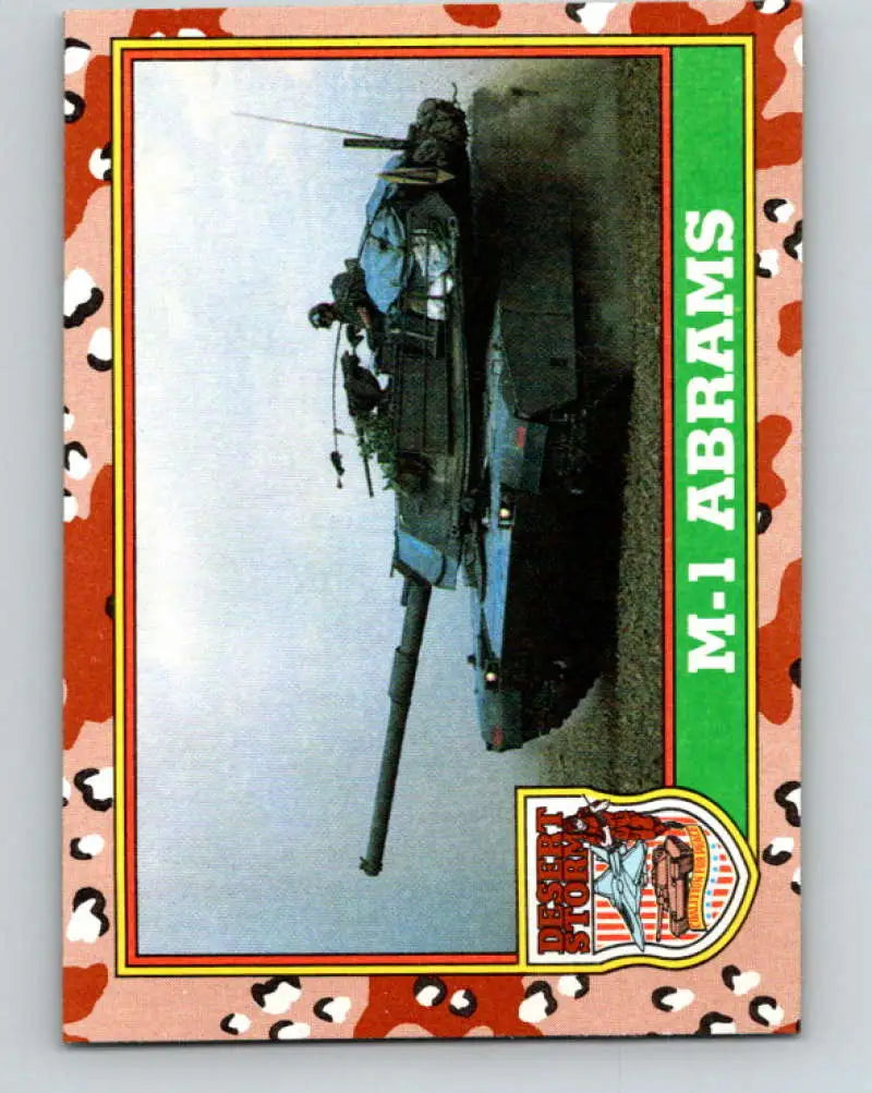 1991 Topps Desert Storm #43A M-1 Abrams Stock Image Ãâ Regular Error or Misprint May Ship NonSport Trading Card