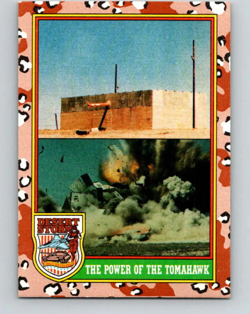 1991 Topps Desert Storm #46A The Power of the Tomahawk Stock Image Ãâ Regular Error or Misprint May Ship NonSport Tra