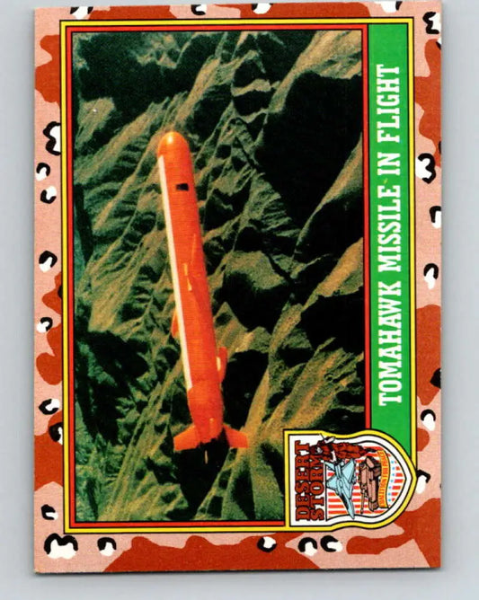 1991 Topps Desert Storm #47A Tomahawk Missile in Flight Stock Image Ãâ Regular Error or Misprint May Ship NonSport Tr