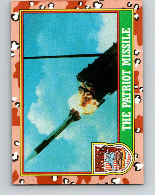 1991 Topps Desert Storm #48A The Patriot Missile Stock Image Ãâ Regular Error or Misprint May Ship NonSport Trading C