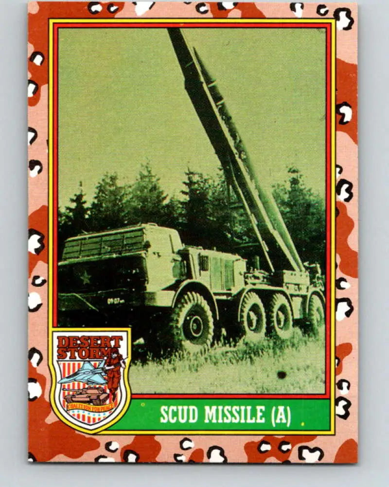 1991 Topps Desert Storm #50A SCUD Missile A Stock Image Ãâ Regular Error or Misprint May Ship NonSport Trading Card
