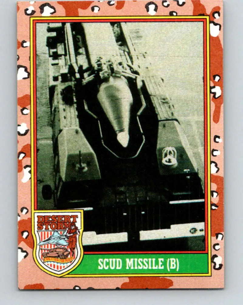 1991 Topps Desert Storm #51A SCUD Missile B Stock Image Ãâ Regular Error or Misprint May Ship NonSport Trading Card