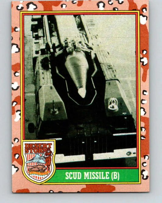 1991 Topps Desert Storm #51A SCUD Missile B Stock Image Ãâ Regular Error or Misprint May Ship NonSport Trading Card