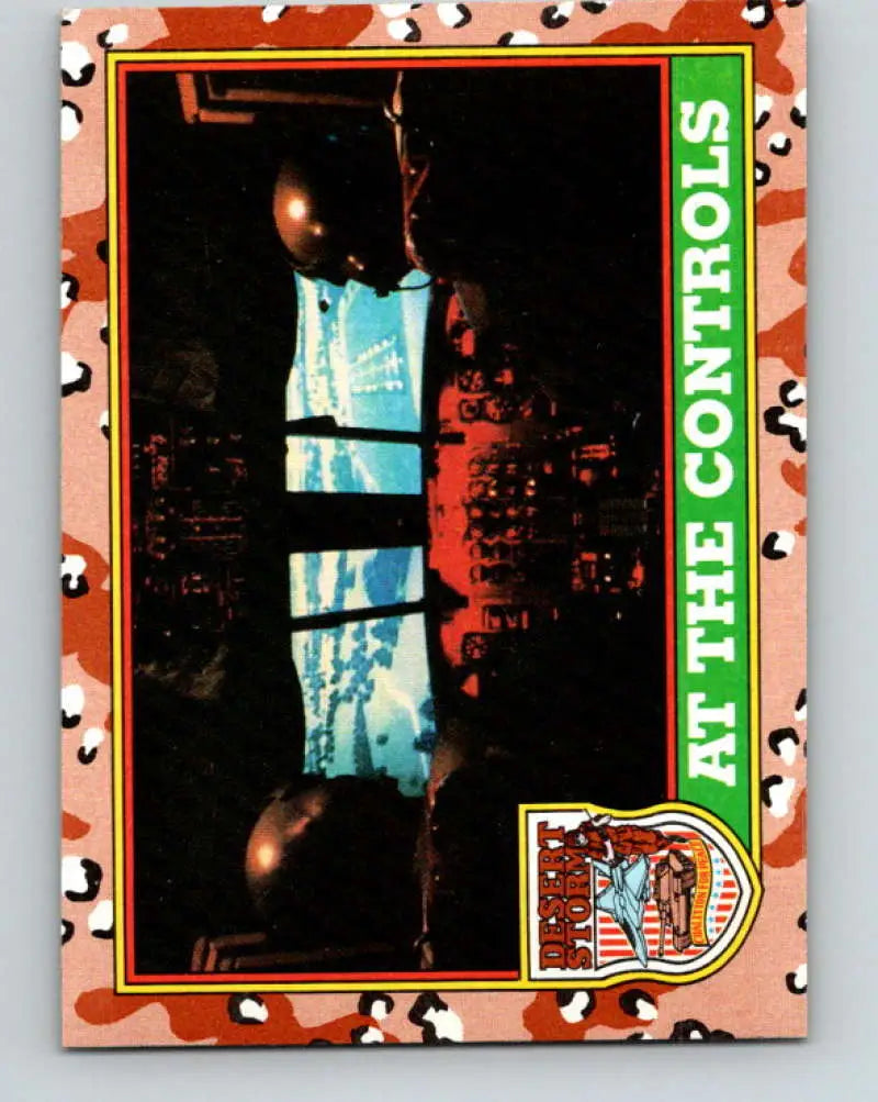 1991 Topps Desert Storm #65A At the Controls Stock Image Ãâ Regular Error or Misprint May Ship NonSport Trading Card