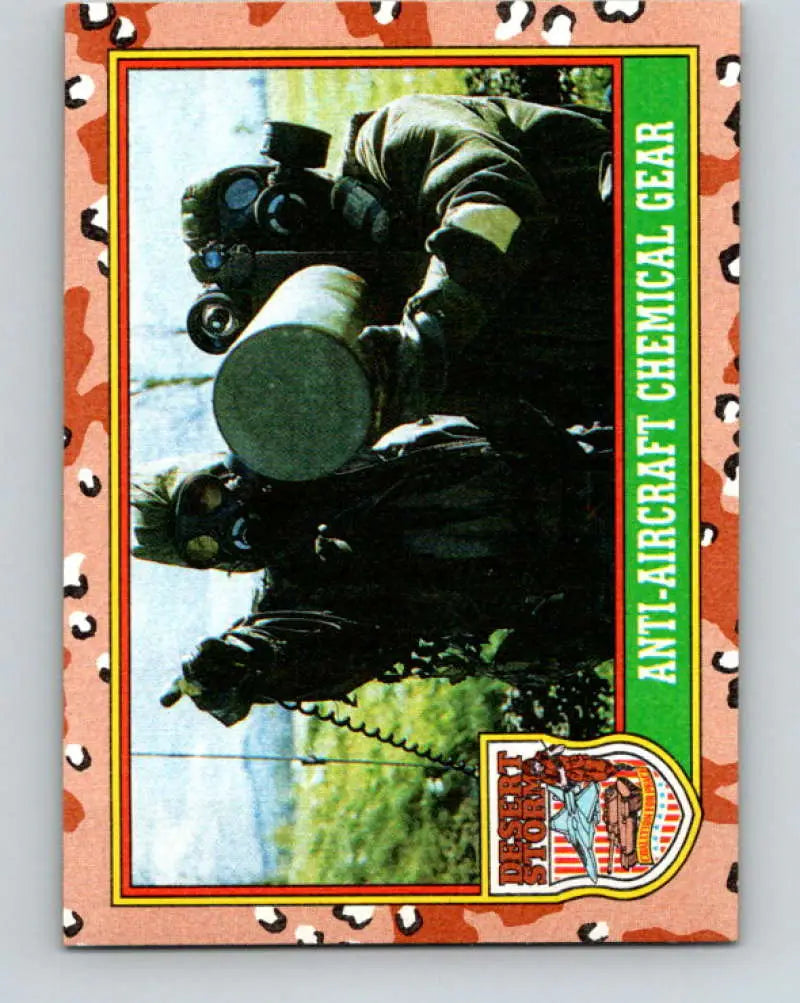 1991 Topps Desert Storm #71A Anti-Aircraft Chemical Gear Stock Image Ãâ Regular Error or Misprint May Ship NonSport T